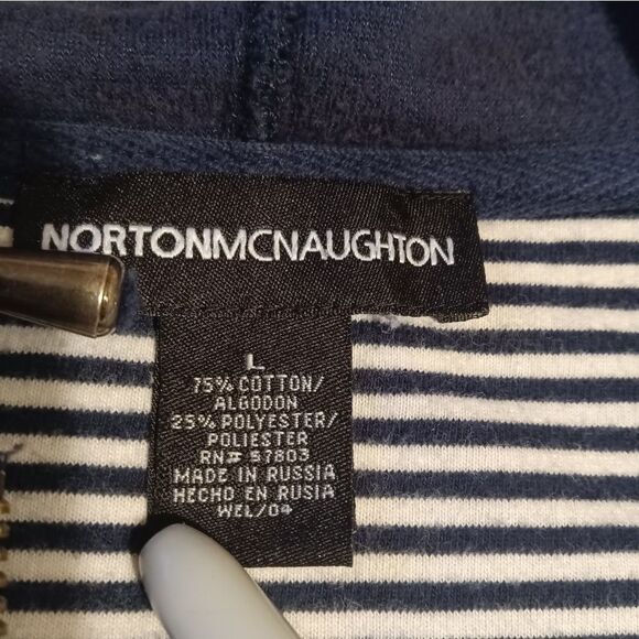 Norton McNaughton Velour Hoodie Size: L (0303) - Picture 4 of 7
